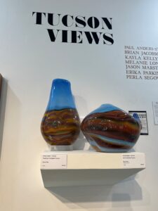 Two colorful glass vases under "Tucson Views