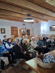 Seniors attending a community meeting
