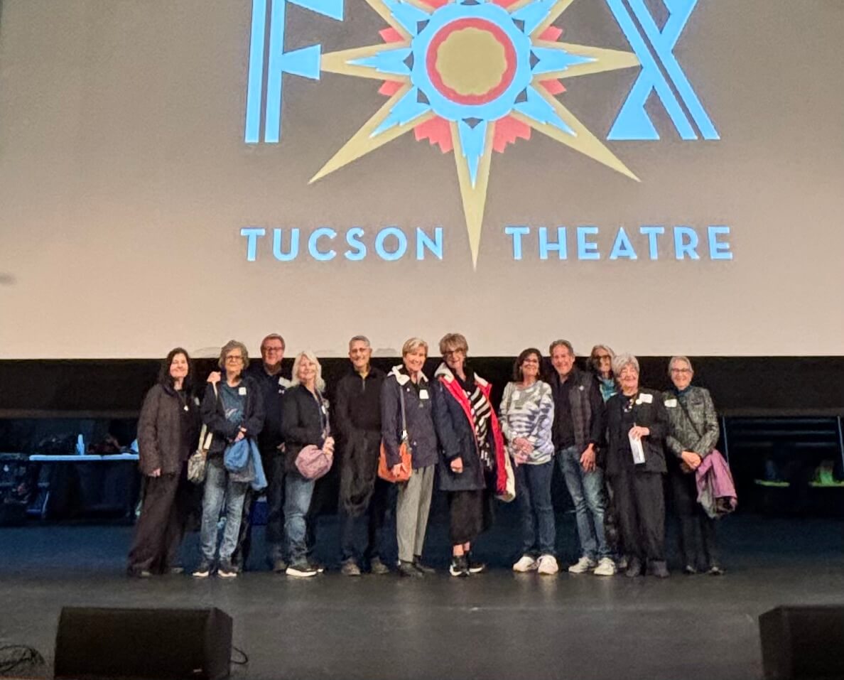 Group of theatergoers on Tucson Theatre stage