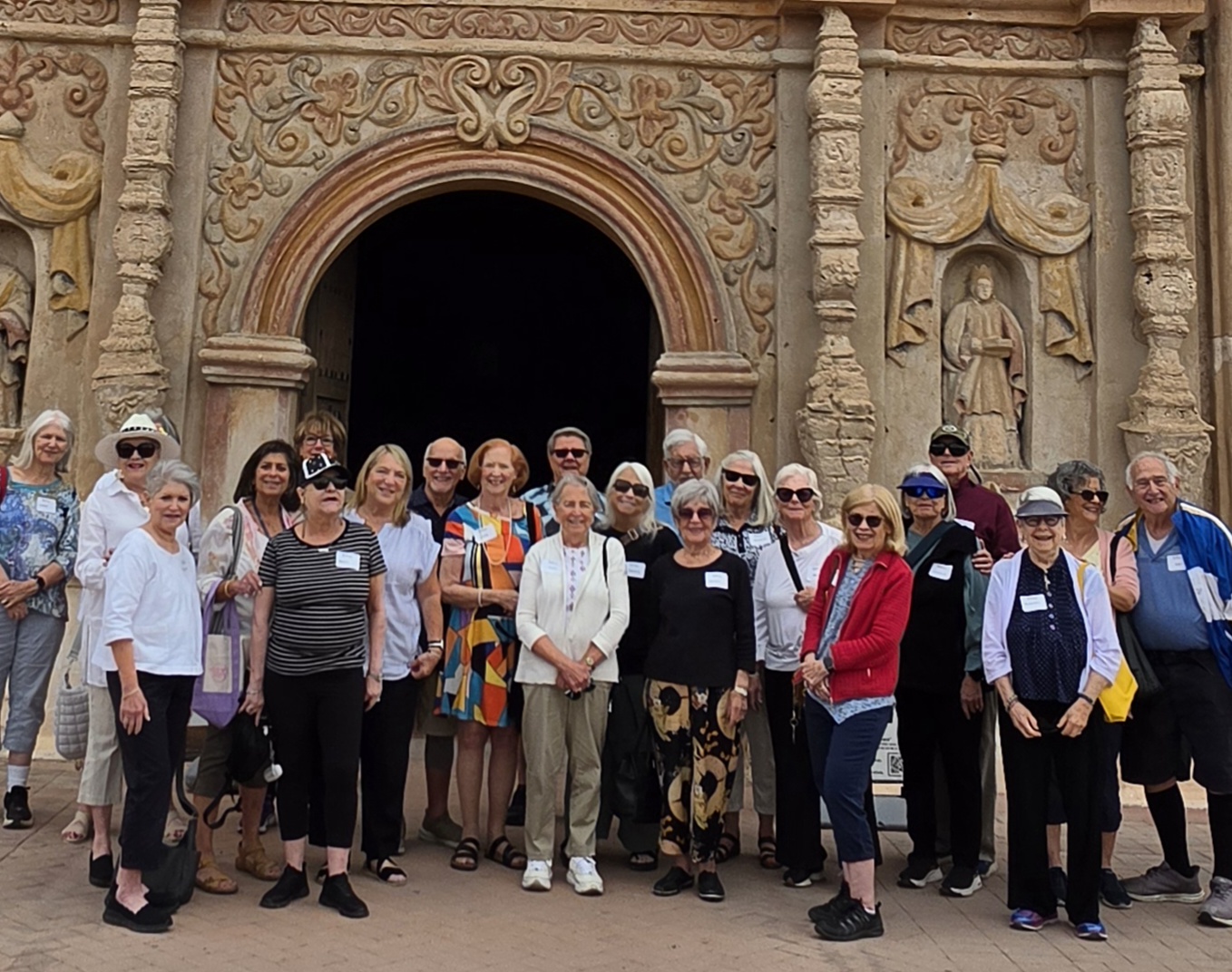 Study Group at San Xavier Mission